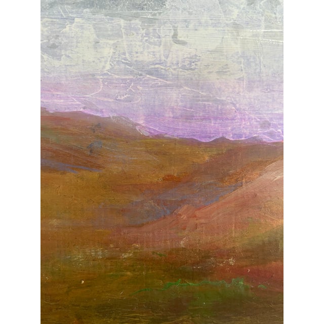 Contemporary Original Landscape Painting. Acrylic Paint and Textural Materials on Board. For Sale - Image 3 of 12