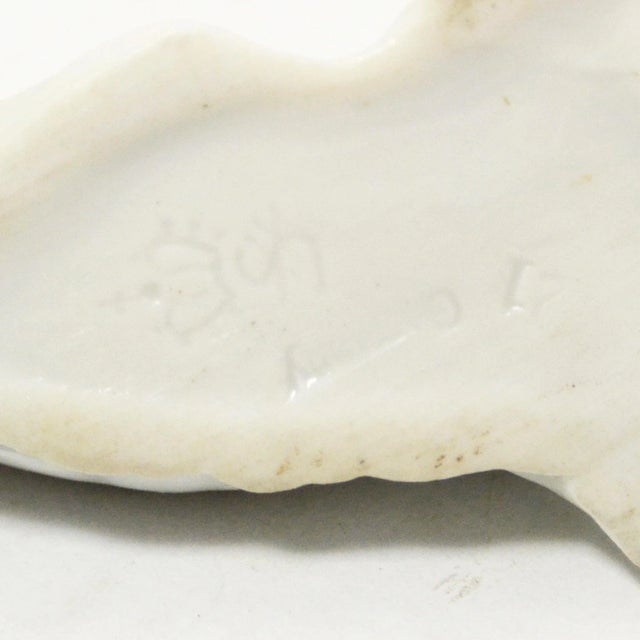 1920s Sitzendorf Porcelain Borzoi Figurine, Antique Dog, Art Deco Borzoi Dog Figurine For Sale - Image 9 of 9