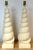 Pair of Hollywood Regency Spiral Seashell Form Plaster Table Lamps A striking pair of Hollywood Regency table lamps...