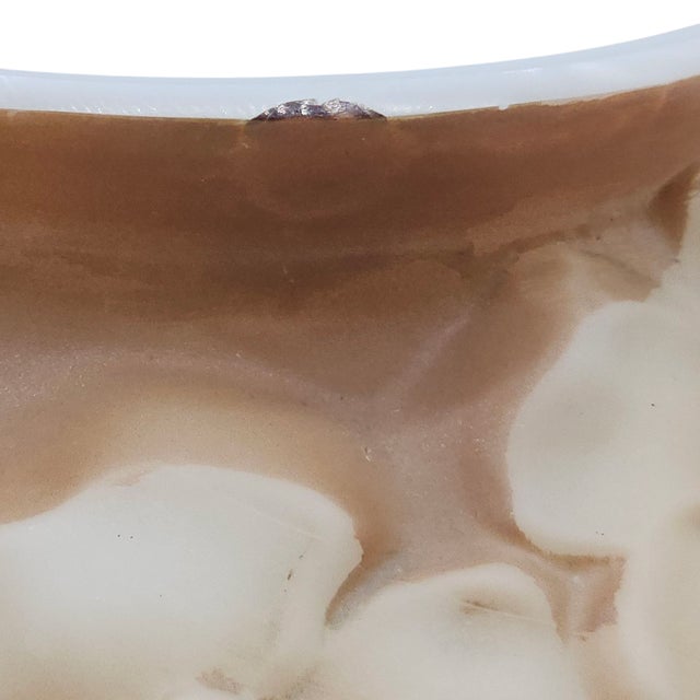 Mid 20th Century 1930s Phoenix Consolidated Art Deco Dogwood Vase in Satin Brown Glass For Sale - Image 5 of 7