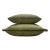 Contemporary Major Collection Cushion in Green Velvet with Fringes from Lo Decor For Sale - Image 3 of 3