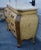 1990s Wood Marble Top Chest French Baroque Style Bombay Commode Carved 3 Drawer 90's For Sale - Image 5 of 18
