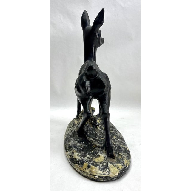 Hand-Painted Bambi Sculpture in Plaster, 1935 For Sale - Image 13 of 15