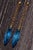 Contemporary The Bourges: Blue Topaz Briolette Dangler Statement Earrings in Yellow Gold, 2 Pieces For Sale - Image 3 of 4