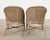 Pair of McGuire Style Organic Modern Rattan Barrel Chairs For Sale - Image 11 of 12