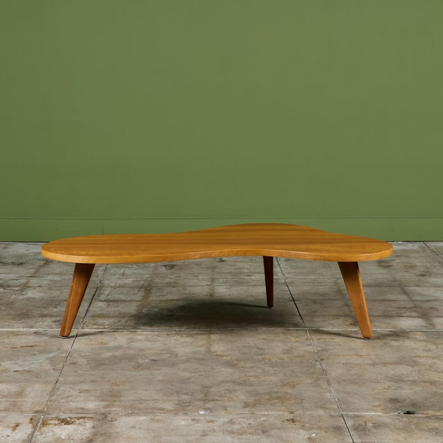 1960s Amoeba Coffee Table by John Widdicomb For Sale - Image 5 of 17
