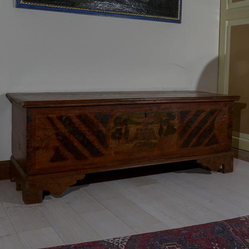 Painted Bench Case in Wood For Sale - Image 5 of 8