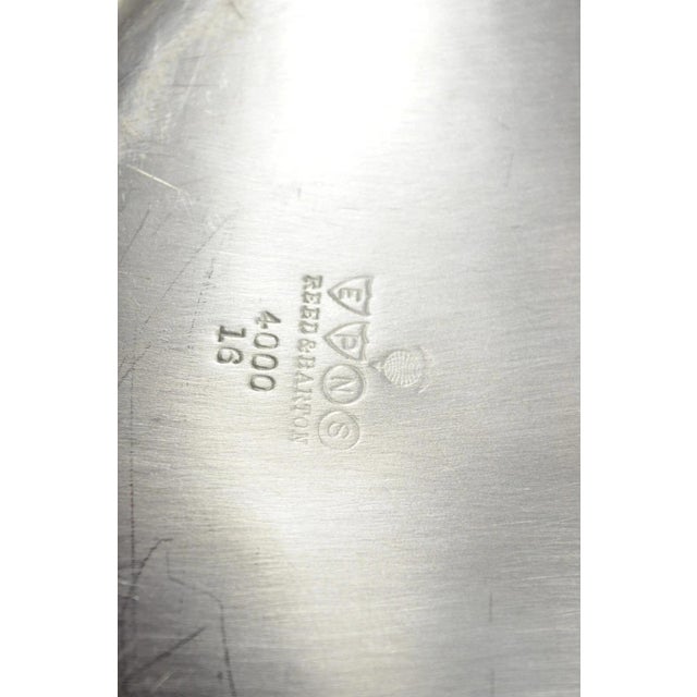 Metal Vintage Reed & Barton Edwardian Silver Plated Octagonal Serving Platter Tray For Sale - Image 7 of 10