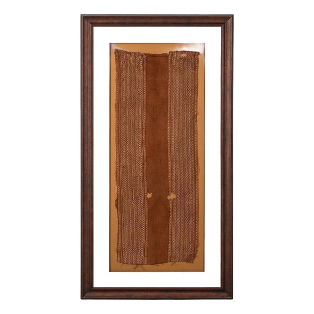 Large Framed Pre-Columbian Woven Textile Panel Inca Culture Peru For Sale