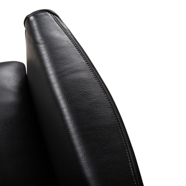 Animal Skin Chairs in Black Leather from Wittmann, Set of 2 For Sale - Image 7 of 16