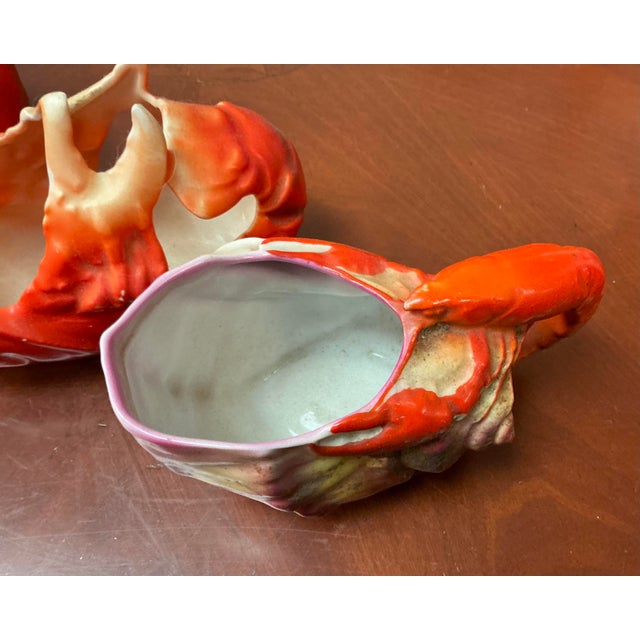 Coastal Maine Coastal Style Lobster Collection Royal Bayreuth Tureen Creamer Sauce Set of Four For Sale - Image 3 of 13