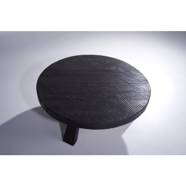 Mid-Century Modern Dutch Brutalist Coffee Table in Oak, 1970s For Sale - Image 3 of 5