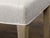Tan French Art Deco 1930s Bleached Walnut Bench with Brass Feet and Upholstery For Sale - Image 8 of 10