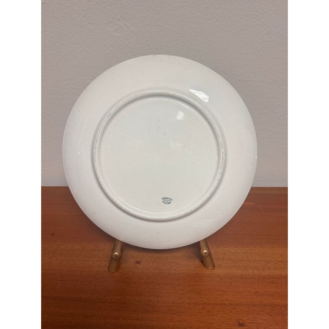 Traditional Antique Dresden Floral Decorative Plate, C. 1890–1925 – Hand-Painted Porcelain For Sale - Image 3 of 3