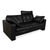 Modern Two-Seater Sofa in Black Leather with Headrest from Cor For Sale - Image 3 of 17