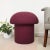 Mushroom Ottoman in Orchid Boucle For Sale In San Francisco - Image 6 of 11