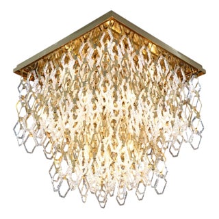 Collection Medea Chandelier in Metal and Crystal by Jago For Sale