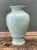 Vintage Celadon Floral Relief Ceramic Vase For Sale - Image 9 of 12