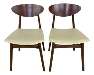 Mid-Century Modern Danish Butterfly Back Chairs, Set of 2