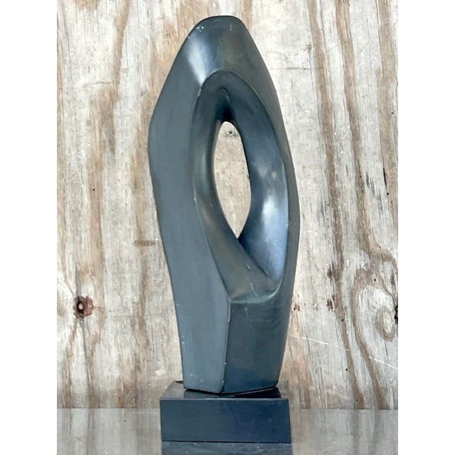 Stone Vintage Abstract Granite Sculpture For Sale - Image 7 of 12