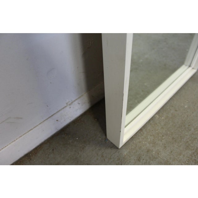 Mid-Century Modern Paul McCobb Planner Group White Wall Mirror For Sale In Philadelphia - Image 6 of 11