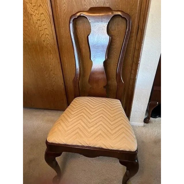 Traditional 1970s Vintage Henredon Dining Set of 7 For Sale - Image 3 of 5