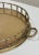 Metal Vintage Round Brass Faux Bamboo Gallery Tray For Sale - Image 7 of 7