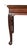 George II mahogany side table, possibly Irish. Rectangular marble top with a conforming frieze raised on cabriole legs...
