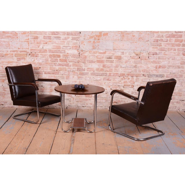 Bauhaus Armchairs by A. Lorenz for Mücke-Melder, Czech Republic, 1930s, Set of 2 For Sale - Image 15 of 16