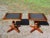 Vintage Pair Statton Oldtowne Solid Cherry Stone Top Pedestal End Tables For Sale - Image 13 of 13