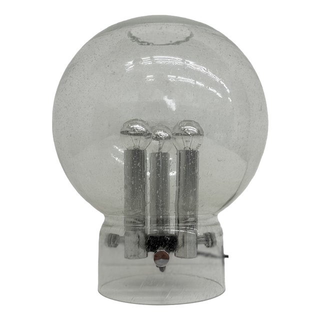 Glass Table Lamp from Limburg Glashütte, 1970s For Sale