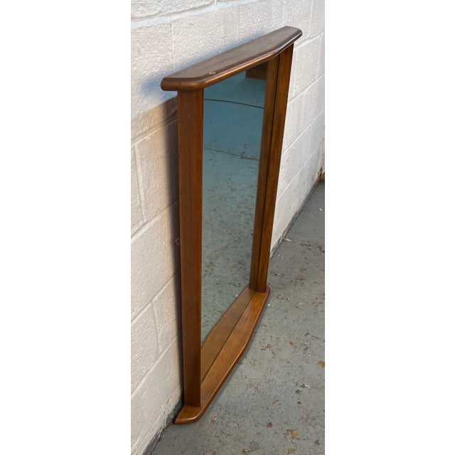 Mid-Century Modern 20th C. Mid-Century Modern Sculpted Walnut Wall Mirror by Kent-Coffey For Sale - Image 3 of 7