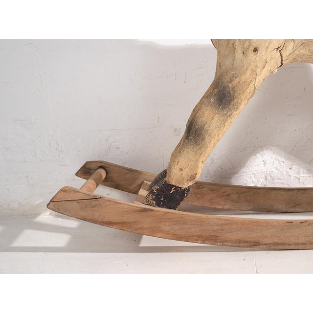 Antique French Rocking Horse, 1920 For Sale - Image 9 of 15