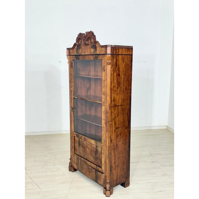Wood Antique Louis Philippe Display Cabinet, 1880 For Sale - Image 7 of 10