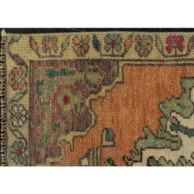 Early 21st Century Turkish Mini Rug Oriental Hand Knotted Vintage Rug 1'8" x 2'4" #21230 For Sale - Image 5 of 8