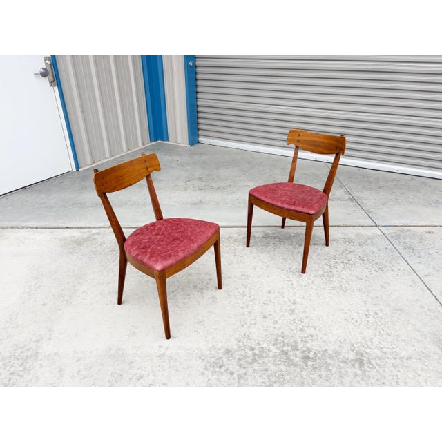 Mid Century Walnut Dining Chairs by Kipp Stewart for Drexel For Sale - Image 9 of 14