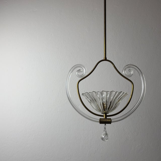 1930s Vintage Italian Murano Chandelier by Barovier & Toso, 1930s For Sale - Image 5 of 18
