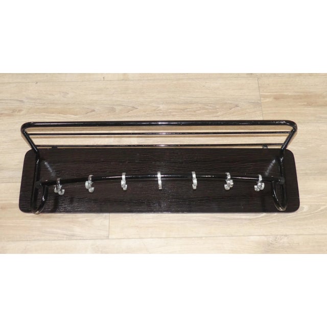 Black Bauhaus Black Wardrobe Rack in Wood and Metal For Sale - Image 8 of 8