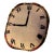 Mid 20th Century Handcrafted Velvet Clock Pillow For Sale