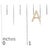 Early 21st Century 10K Yellow Gold 1/10 Cttw Diamond 'A' Initial Stud Earring For Sale - Image 5 of 5