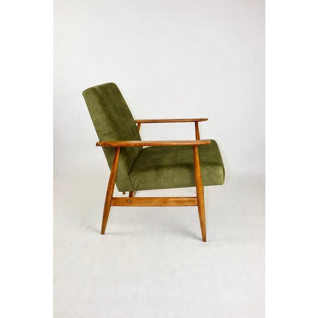 Lis Chair in Olive Green by Henryk Lis, 1970s For Sale - Image 9 of 10
