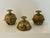 Indian Vintage Indian Engraved Brass Decorative Bells — Set of 3 For Sale - Image 3 of 12