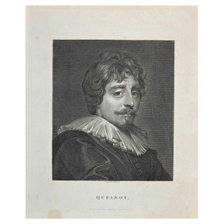 Thomas Holloway, Portrait of Quesnoy, Original Etching, 1810 For Sale