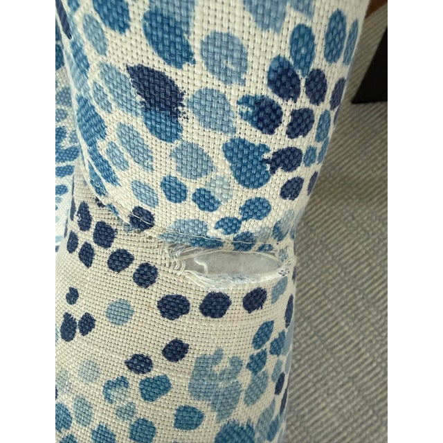 Blue & White Swivel Chairs- Set of 2 For Sale - Image 4 of 8