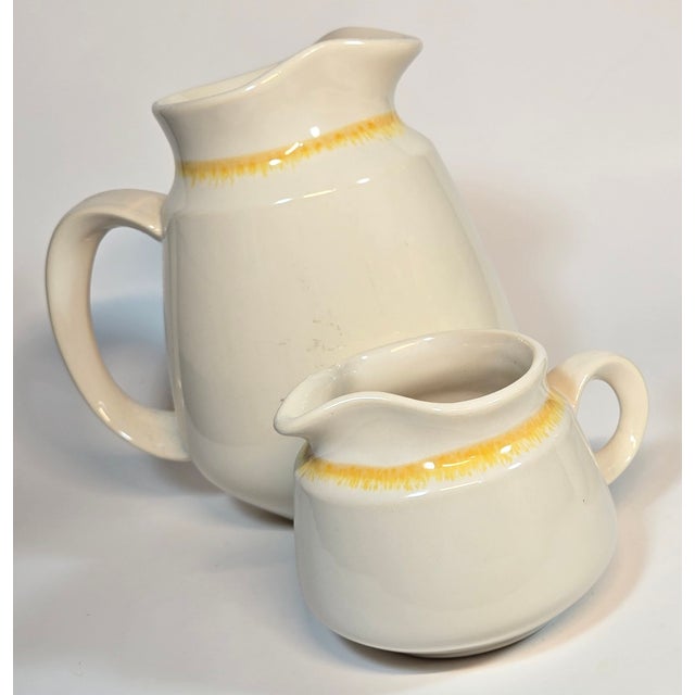 Farmhouse Country Cottage Pitchers- Set of Two For Sale - Image 3 of 11