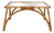 Danish Modern Square Rattan and Glass Coffee Table, 1960s For Sale