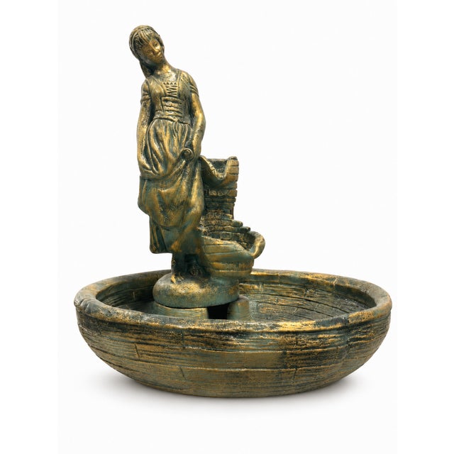 Stone Aurelia of the Eternal Spring — Sculptural Cast Stone Fountain For Sale - Image 7 of 7