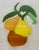 Yellow Embroidered Trio of Pears Fabric Art Wall Hanging For Sale - Image 8 of 12