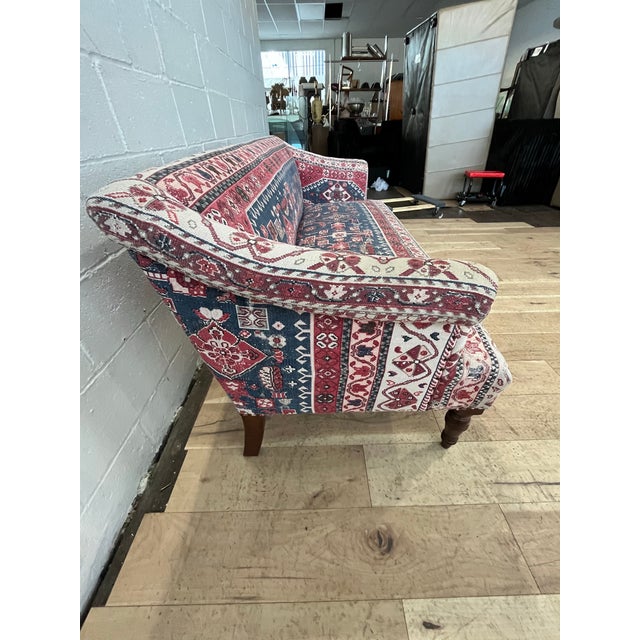 Anthropologie Anthropologie Kilim Style Sofa For Sale - Image 4 of 7