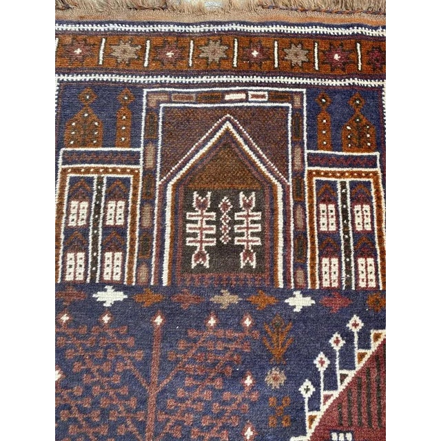 Vintage Baluch Afghan Rug For Sale - Image 6 of 15